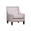 armchair with nailheads and solid wood legs