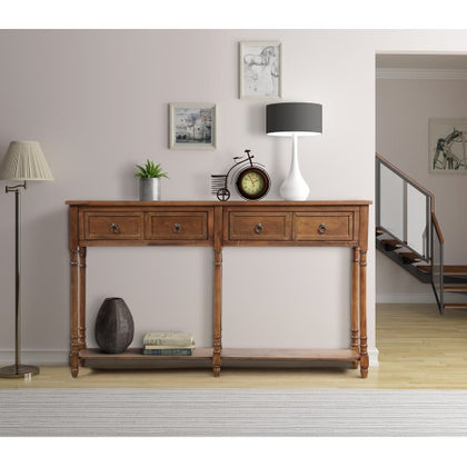 Console Table Sofa Table with Drawers Console Tables for Entryway with Drawers and Long Shelf Rectangular