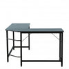 Modern Design L-Shaped Desk Corner Computer Desk PC laptop Computer Table Study Desk Home Office Wood &amp; Metal