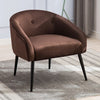 brown velvet chair in style