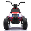 6V Kids Powered Electric ATV Quad Ride on Car with 2 Speeds, LED Lights, MP3