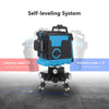 12-line 3D Green Laser Level Self-leveling Horizontal Vertical Cross Lines