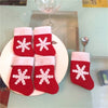 12 Pieces/Set Mini Christmas Stockings Dinnerware Cover Xmas Tree Decorations Christmas Decorations Festival Party Ornament