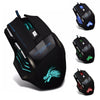 High Quality Wired Gaming Mouse 5500 Dpi 7 Button Led Optical Usb Game Mouse Mice For Gamer Professional Cable Mause Pc Desktop (Black)