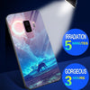 Luminous Phone Cases For Samsung Galaxy S8 S9 Plus Space Night Shine Glass Case For Samsung Galaxy Note 8 Cover Shell