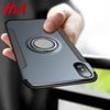 H&A Luxury Shockproof Phone Case For Iphone X Xr Xs Max Magnetic Ring Stand Phone Cover For Iphone Xs Max Xr X Car Holder Cases