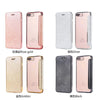 Glitter Powder Electroplate Wallet Case For Iphone Xs Max 6 6S 8 7 Plus Soft Tpu + Pu Flip Leather Cover With Stand Gold Case