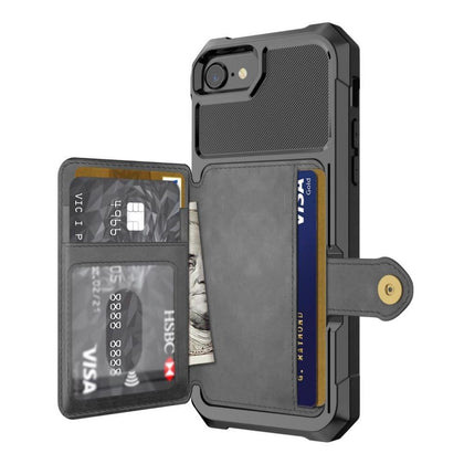 PU Leather Wallet Car magnetic Case for iPhone X XS XR XS Max 6 6S 7 8 Plus Card Holder Wallet Flip Cover Buckle Fundas