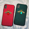 Shining Powder Bee Phone Case For Iphone X Xr Xs Max 8 7 6 S Plus Case For Samsung A70 A50 S8 S9 S10 Plus Note 9 8 Glitter Back