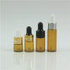 10Pcs/Lot 1Ml 2Ml 3Ml 5Ml Portable Amber Aromatherapy Esstenial Oil Bottle With Glass Eye Dropper Mini Empty Dropper Bottle