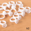 Wholesale 50/100Pcs Disposable Eyelash Extension Glue Rings,Eyelash Extension Glue Holder Holder Glue Container Tattoo Pigment