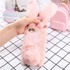 Tikitaka Cute Rabbit Warm Plush Phone Case For Iphone Xr Xs Max Fashion Plain Fur Case For Iphone 5 6S 7 8 Plus X Xs Back Cover