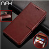 Nfh For Iphone 4 4S 5C 5S Luxury Leather Case For Iphone Se 5Se Flip Wallet Card Stand Housing On 5S 4.0" 4S 3.5" Silicone Cover