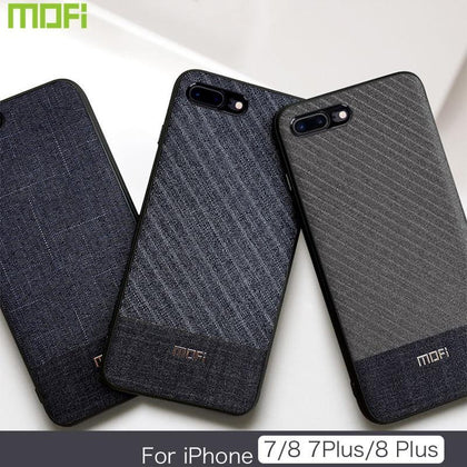 For iPhone 8 plus Case Cover Fabric Cloth For iPhone 8 Case Business Dark Color for iPhone 7/7plus Handcraft Gentleman iP7 Case