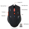 Rechargeable Wireless Mouse 2.4G 2400 Dpi Silent Button Gaming Mouse Built In Battery With Charging Cable For Pc Laptop Computer (Black)