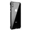 For Iphone X 7 8 Plus Case Black Protective Aircraft Bumper Metal Screw Cell Phone Case With Transparent Back Tempered Glass