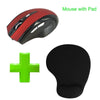 Chyi Wireless Bluetooth Mouse Ergonomic Rechargeable Mute 800/1200/1600 Dpi Bt 4.0 Optical With Wrist Rest Mice Pad Kit For Pc