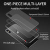 Ihaitun Luxury Glass Case For Iphone Xs Max Xr Cases Ultra Thin Transparent Glass Cover For Iphone X 10 7 8 Plus Slim Soft Edge