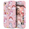 Luxury 3 In 1 Case For Iphone X Xs Max Xr 7 8 6 6S Plus 5 5S Se Hard Cover Pc Silicone Bumper Shockproof Unicorn Flowers Case