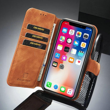 CaseMe Retro Phone Case For iPhone XS Max Credit Card Money Slot Flip Cases For iPhone 6 S 7 8 Plus Hoes For iPhone X XR XS MAX