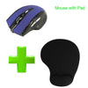 Chyi Wireless Bluetooth Mouse Ergonomic Rechargeable Mute 800/1200/1600 Dpi Bt 4.0 Optical With Wrist Rest Mice Pad Kit For Pc