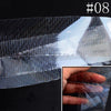 4*120Cm Laser Nail Foil Firworks Holographic Transparent Refraction Manicure Nail Art Decos Lucency 8 Patterns Starry Stickers