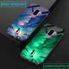 Luminous Phone Cases For Samsung Galaxy S8 S9 Plus Space Night Shine Glass Case For Samsung Galaxy Note 8 Cover Shell