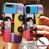 For Iphone Xs Max Xr For Iphone 7 Plus 6S Plus Cover Fashion Cut Cartoon Silicon Ring Hide Stand Holder Case For Iphone 8 Plus