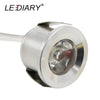 Lediary Silvery/Black/White/Golden Mini Led Downlights 1.5W 27Mm 100V-240V Jewelry Display Ceiling Recessed Cabinet Spot Lamp