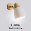 Nordic Minimalist Solid Wood Cartoon Wall Lamp Modern Creative Led E27 Wall Light For Bedroom Bedside Restaurant Coffee Bar