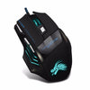 High Quality Wired Gaming Mouse 5500 Dpi 7 Button Led Optical Usb Game Mouse Mice For Gamer Professional Cable Mause Pc Desktop (Black)