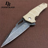 7.9" Knives 60-61Hrc D2 Blade Outdoor Survival Ball Bearing Tumbling Folding Knifes G10 Tactical Knife Utility Pocket Knives