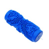 5'' Rubber Embossed Flower Pattern Diy Paint Roller Sleeve Decorative Texture Roller For Wall Painting Machine