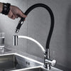 Kitchen Faucets Chrome Kitchen Tap Sink Crane Deck Mount Pull Down Sprayer Nozzle Torneira De Cozinha Mixer Water Taps 866016