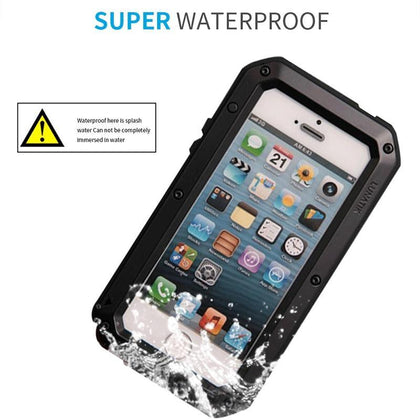 Shockproof Phone Cases for iPhone X XS Max 8 7 6 6S Plus 5 5S SE Waterproof PC+TPU 3-Layers Hybrid Full Protect Case Phone Shell