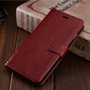 Nfh For Iphone 4 4S 5C 5S Luxury Leather Case For Iphone Se 5Se Flip Wallet Card Stand Housing On 5S 4.0" 4S 3.5" Silicone Cover