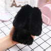 Tikitaka Cute Rabbit Warm Plush Phone Case For Iphone Xr Xs Max Fashion Plain Fur Case For Iphone 5 6S 7 8 Plus X Xs Back Cover