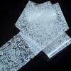 Lace Flower Pattern Nail Foil Decals Black & White Gel Diy 3D Sticker Polish Nail Art Decoration Tool Without Adhesive