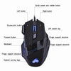 High Quality Wired Gaming Mouse 5500 Dpi 7 Button Led Optical Usb Game Mouse Mice For Gamer Professional Cable Mause Pc Desktop (Black)