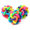 Fashion 1Pc Dog Toys Colorful Plastic Round Ball With Small Bell Pet Chewing Ball For Cat Gift S/M