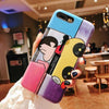 For Iphone Xs Max Xr For Iphone 7 Plus 6S Plus Cover Fashion Cut Cartoon Silicon Ring Hide Stand Holder Case For Iphone 8 Plus