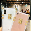 Kerzzil Luxury Clear Crystal Soft Silicone Cases For Iphone 6 6S Plus 7 8 Plus Phone Case Square Tpu For Iphone X Xr Xs Max Case