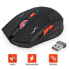 Rechargeable Mouse Wireless Mouse Gamer 2400Dpi Optical Silence Mouse Computer Usb Mause Ergonomic Gaming Mice For Pc Laptop (Black)