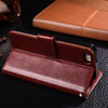 Nfh For Iphone 4 4S 5C 5S Luxury Leather Case For Iphone Se 5Se Flip Wallet Card Stand Housing On 5S 4.0" 4S 3.5" Silicone Cover