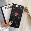 Jcovrni Three-Dimensional Metallic Stars Moon Shining Shell For Iphone Xr Xs 6 6Plus7 7Plus 8 8Plus Soft Silicone Back Cover