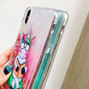 Coque For Iphone 7 Case Cover On For Iphone 9 Funda Iphone X 5 5S Se 6 6S 7 8 Plus Case Cute Unicorn Liquid Quicksand Phone Case