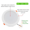 Led Downlight 3W 5W 220V Led Recessed Ceiling Spot Light 9W 12W 20W Panel Down Light Round Led Lighting Cool/ Warm White 3 Color