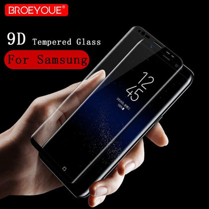 Full Cover Glass For Samsung Galaxy S8 Plus S6 Edge S9 Plus Tempered Glass Screen Protector Phone Glass For Samsung S7 Edge Plus