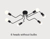 Led Lamp Ceiling Lights Industrial Ceiling Lamp Plafonnier Led Iron Spider Home Decor Living Room Led Plafond Lampada Led Techo