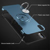 H&A Luxury Shockproof Phone Case For Iphone X Xr Xs Max Magnetic Ring Stand Phone Cover For Iphone Xs Max Xr X Car Holder Cases